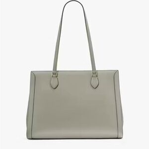 Kate Spade Madison Saffiano East West Leather Laptop Tote in Dusky Pine. NWOT.